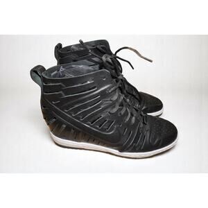 Nike Dunk Sky Hi 2.0 Joli Black Shoes Sandal Wedge Women’s Size 8.5 Nike Swoosh